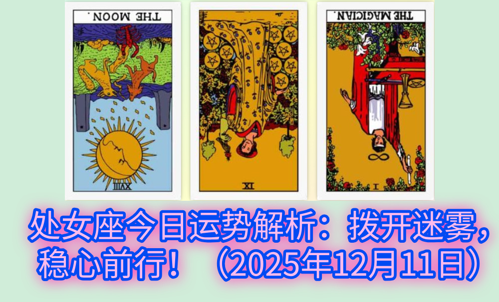 处女座今日运势解析：拨开迷雾，稳心前行！（2025年12月11日）
