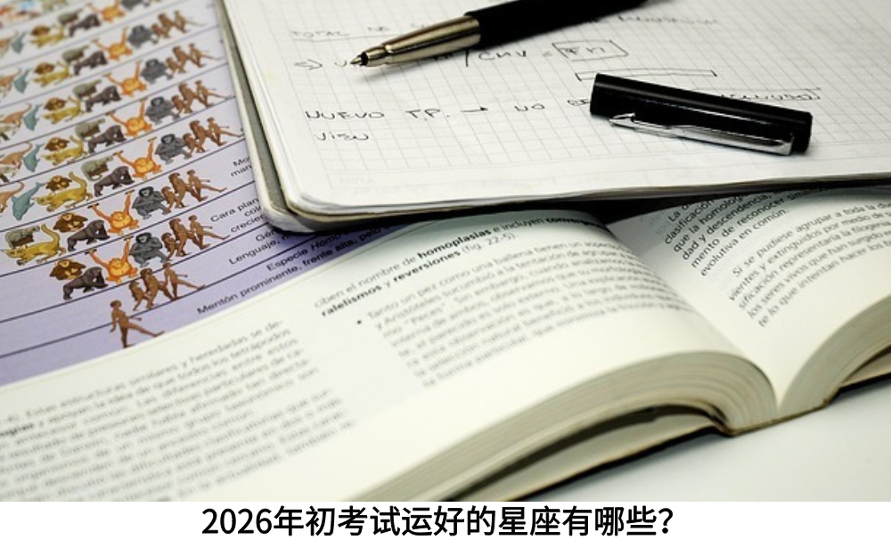 2026年初考试运好的星座有哪些?