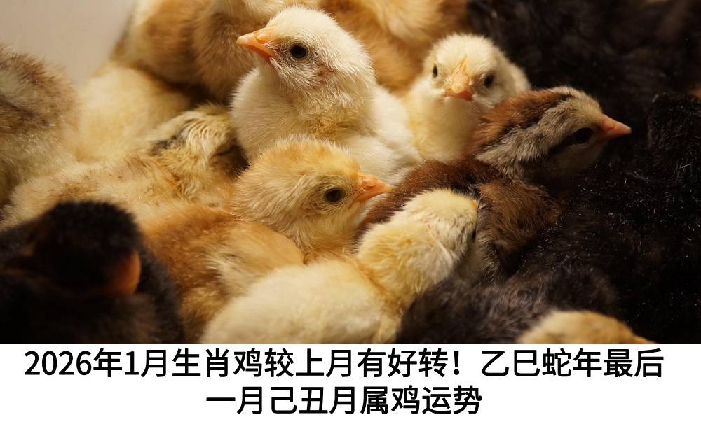 2026年1月生肖鸡较上月有好转！乙巳蛇年最后己丑月属鸡运势