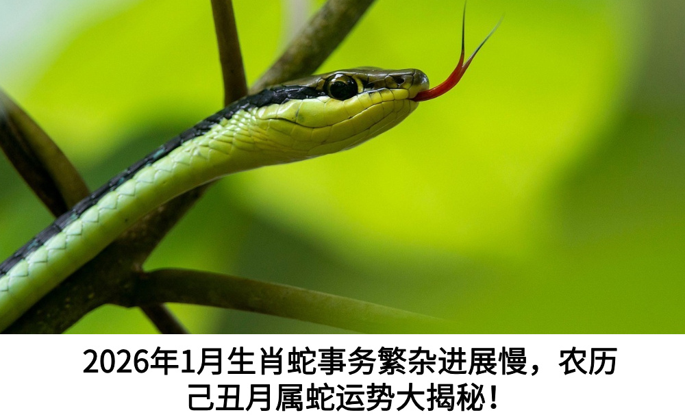 2026年1月生肖蛇事务繁杂进展慢，农历己丑月属蛇运势大揭秘！