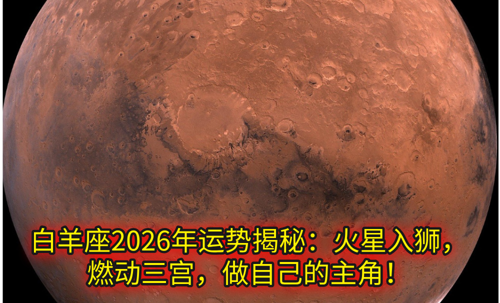白羊座2026年运势揭秘:火星入狮,燃动三宫,做自己的主角!