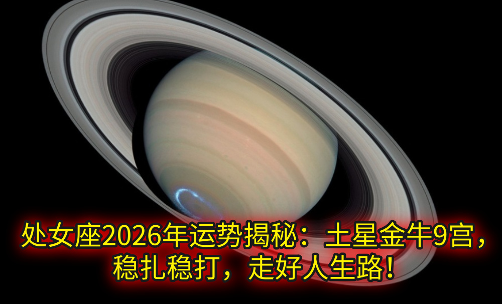 处女座2026年运势揭秘:土星金牛9宫,稳扎稳打,走好人生路!