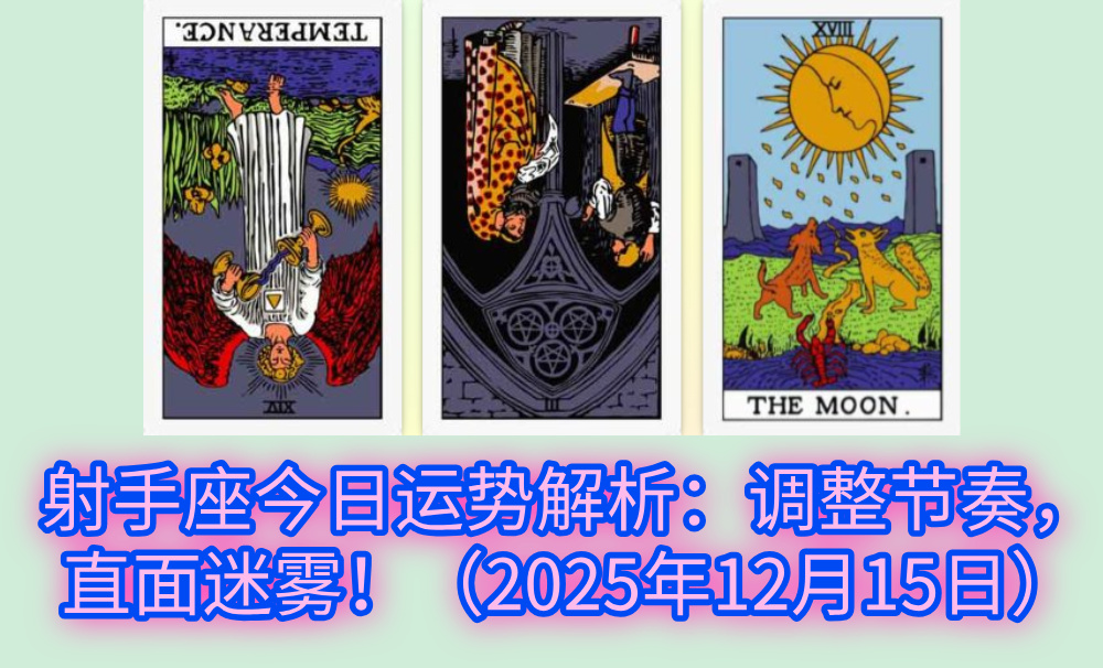 射手座今日运势解析：调整节奏，直面迷雾！（2025年12月15日）