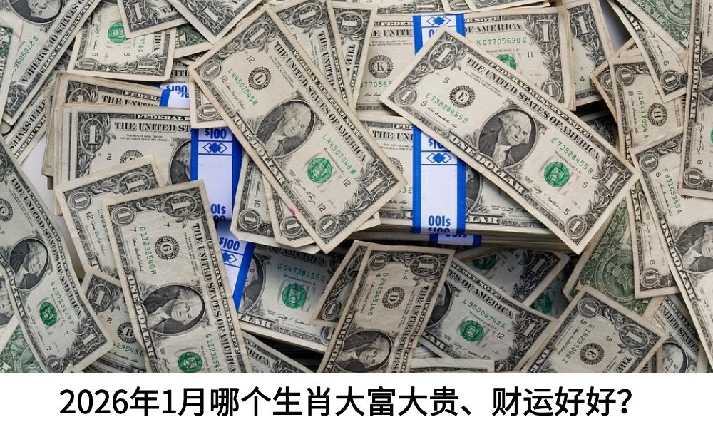 2026年1月哪个生肖大富大贵、财运好好？