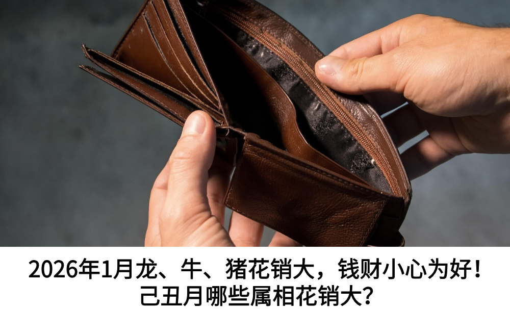 2026年1月龙、牛、猪花销大,钱财小心为好!己丑月哪些属相花销大?