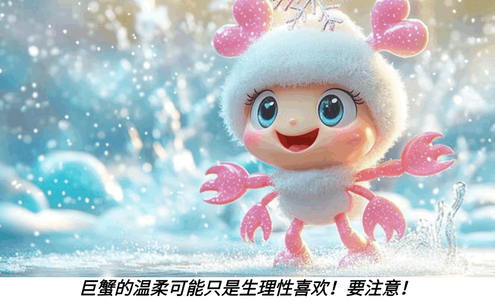 巨蟹的温柔可能只是生理性喜欢!要注意!