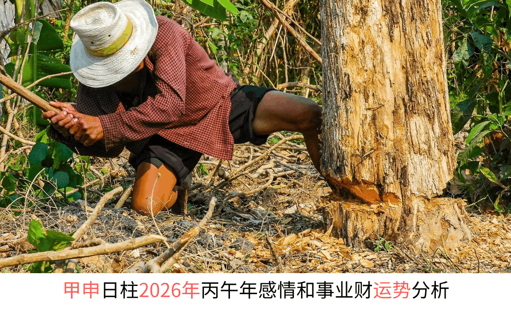 甲申日柱2026年丙午年感情和事业财运势分析