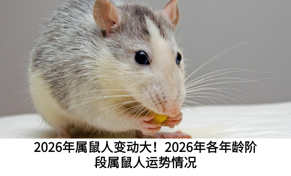 2026年属鼠人变动大!2026年各年龄阶段属鼠人运势情况