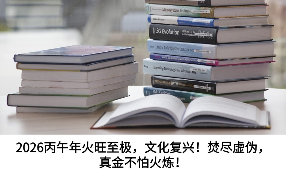 2026丙午年火旺至极，文化复兴！焚尽虚伪，真金不怕火炼！