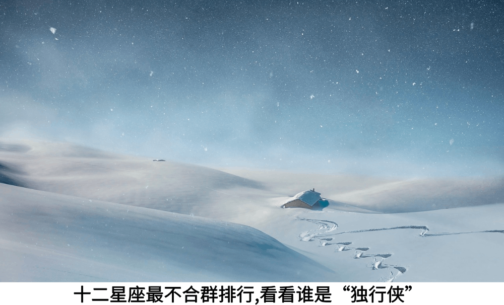 十二星座最不合群排行,看看谁是“独行侠”