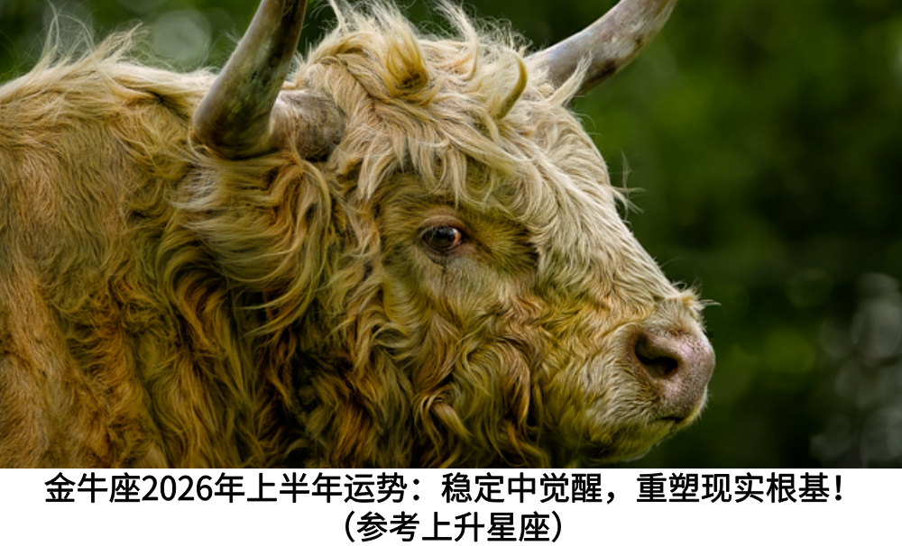 金牛座2026年上半年运势:稳定中觉醒,重塑现实根基!(参考上升星座)