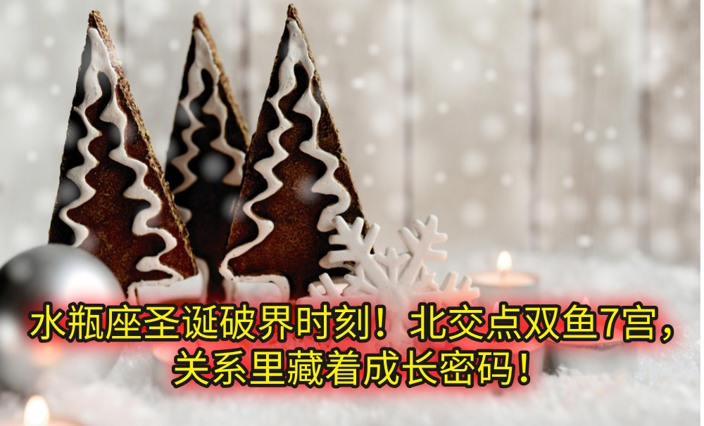 水瓶座圣诞破界时刻！北交点双鱼7宫，关系里藏着成长密码！