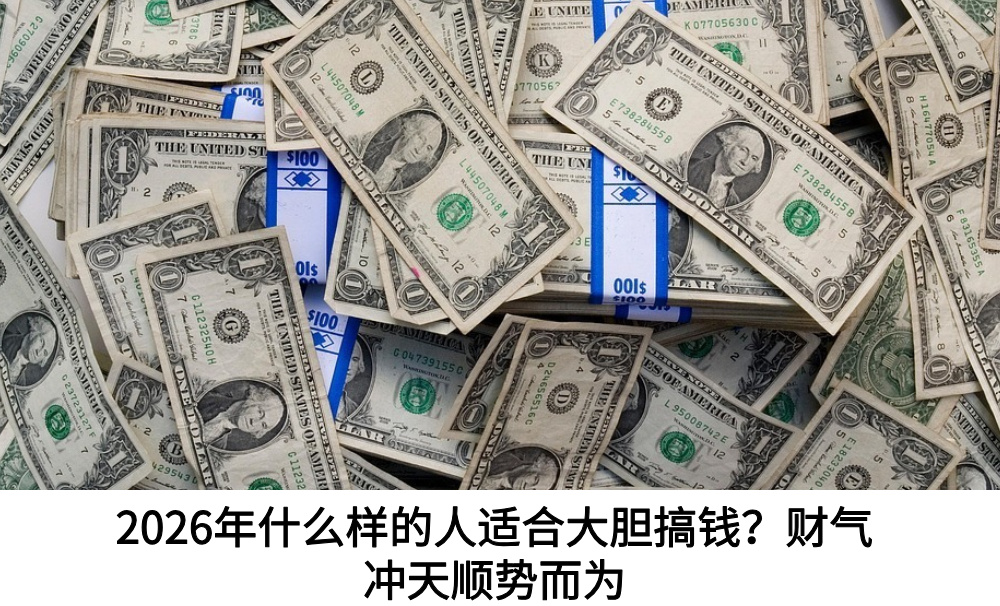 2026年什么样的人适合大胆搞钱?财气冲天顺势而为