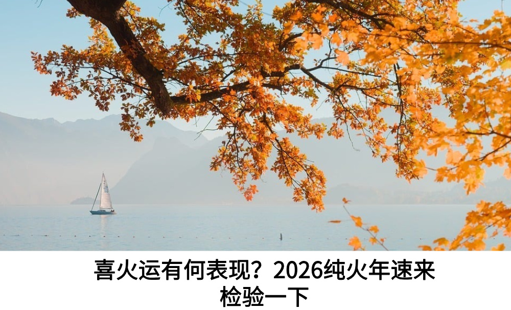 喜火运有何表现?2026纯火年速来检验一下
