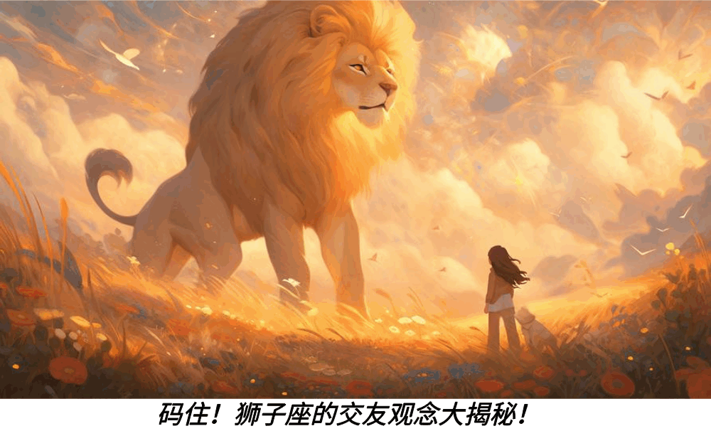 码住!狮子座的交友观念大揭秘!