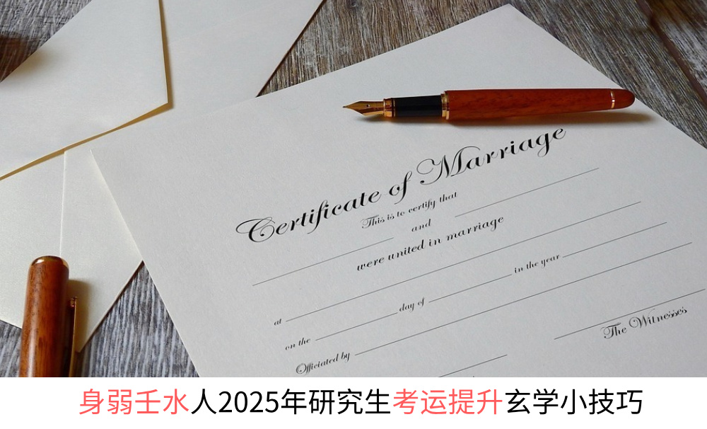 身弱壬水人2025年研究生考运提升玄学小技巧