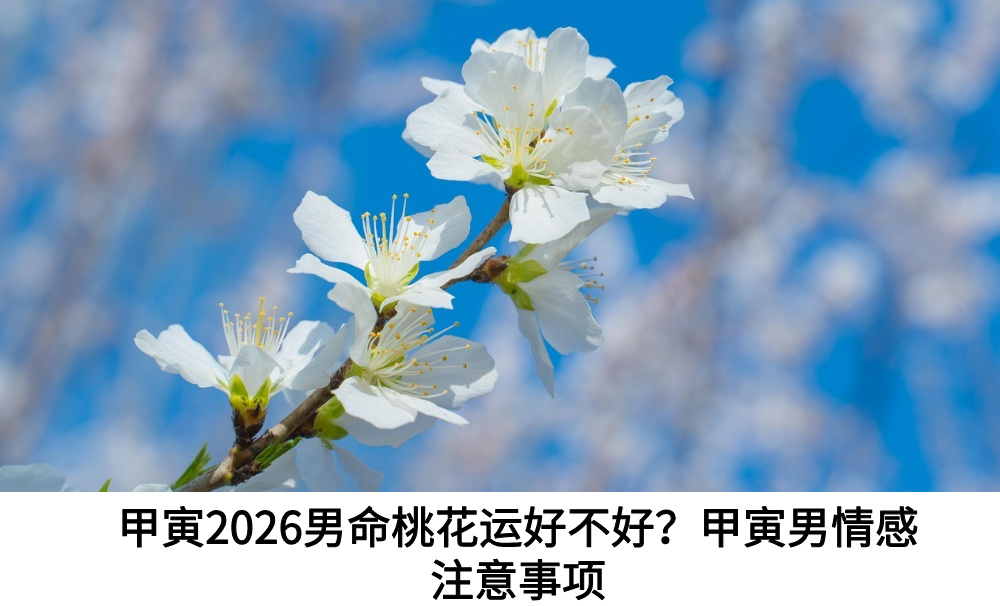 甲寅2026男命桃花运好不好?甲寅男情感注意事项