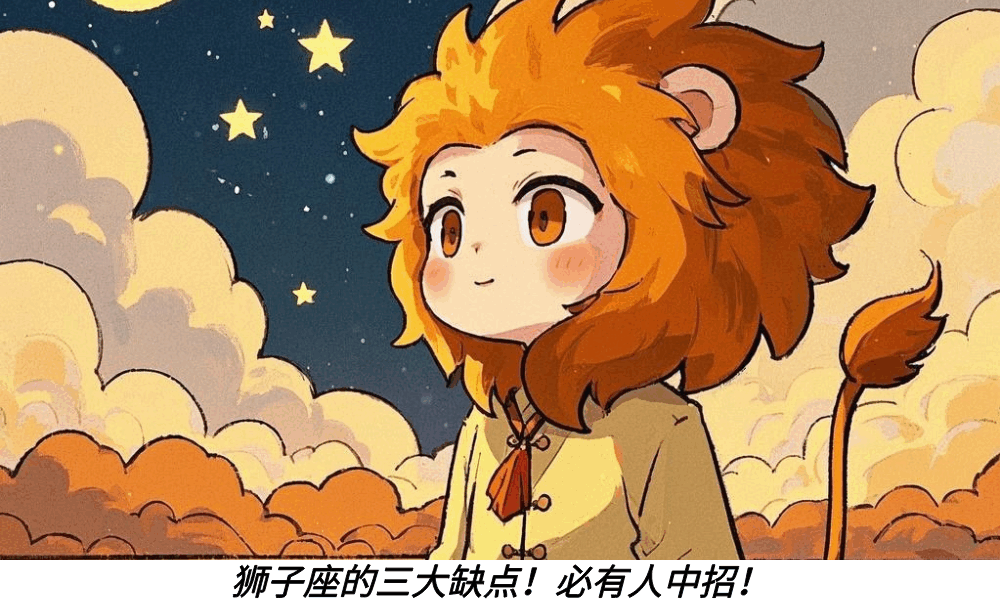 狮子座的三大缺点！必有人中招！