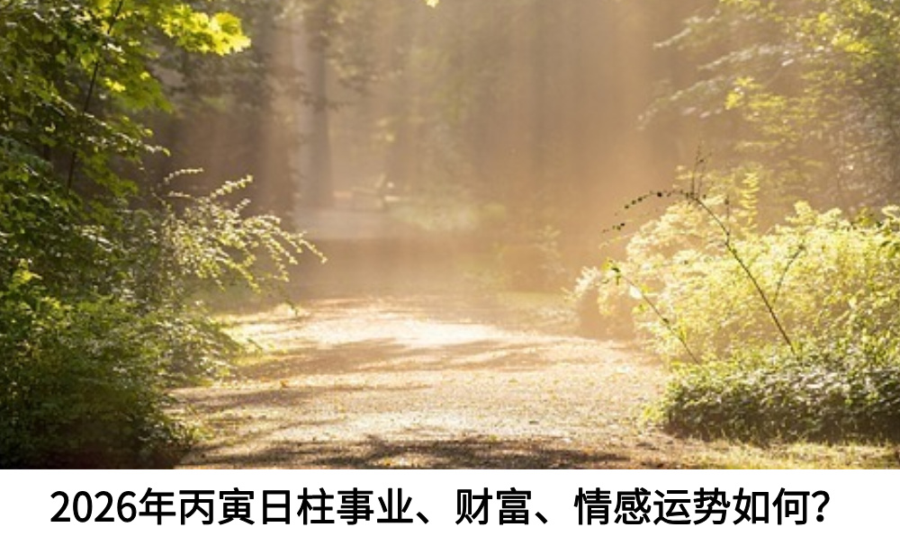2026年丙寅日柱事业、财富、情感运势如何？