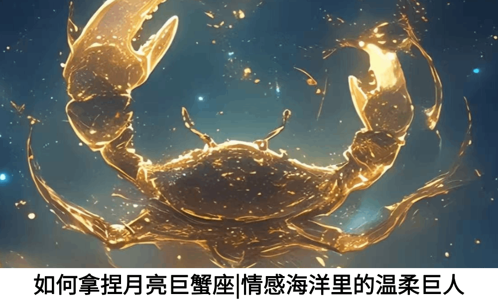 如何拿捏月亮巨蟹座|情感海洋里的温柔巨人