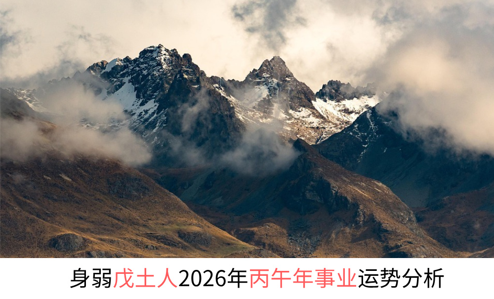 身弱戊土人2026年丙午年事业运势分析