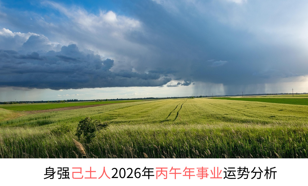 身强己土人2026年丙午年事业运势分析