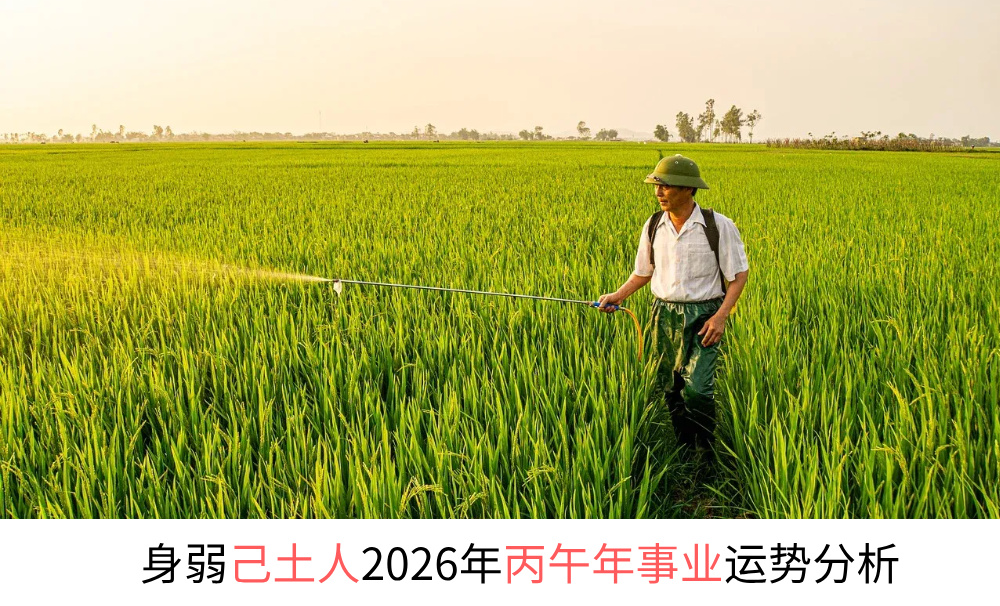 身弱己土人2026年丙午年事业运势分析