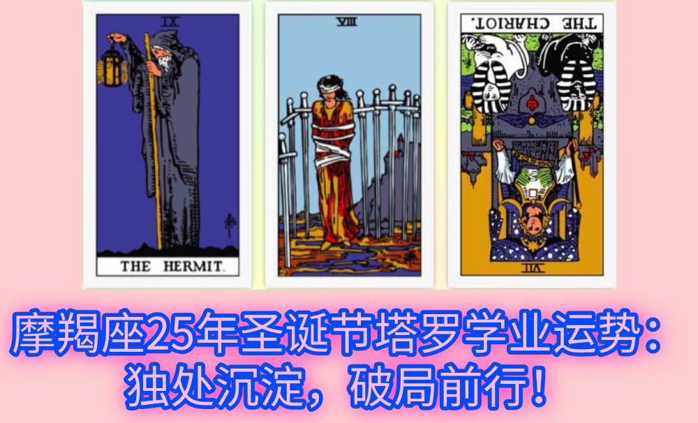 摩羯座25年圣诞节塔罗学业运势：独处沉淀，破局前行！