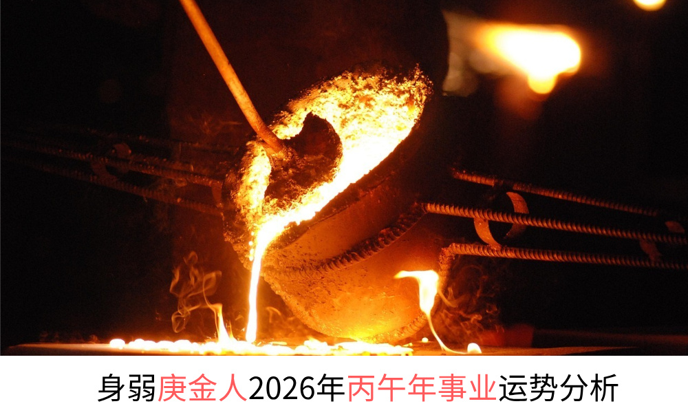 身弱庚金人2026年丙午年事业运势分析