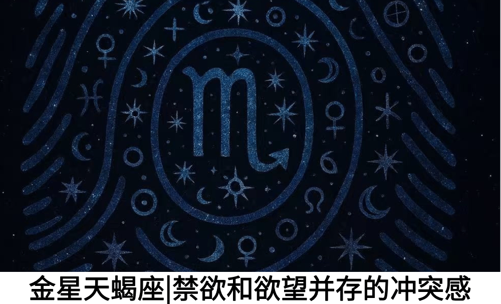金星天蝎座|禁欲和欲望并存的冲突感