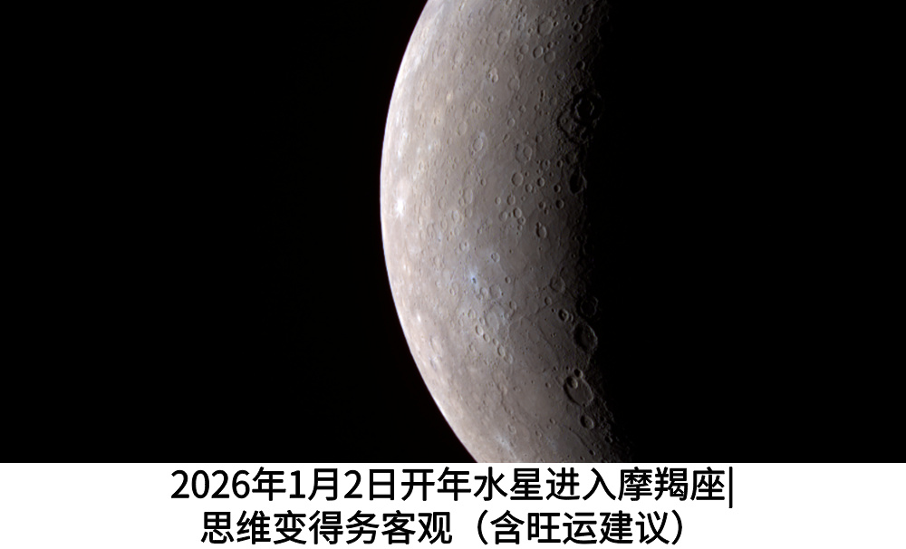 2026年1月2日开年水星进入摩羯座|思维变得务客观（含旺运建议）