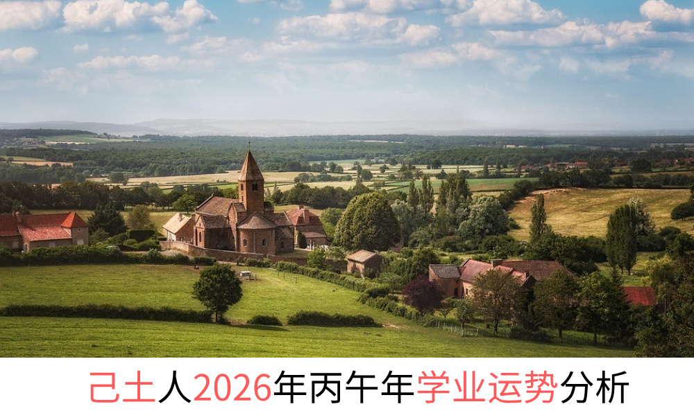 己土人2026年丙午年学业运势分析