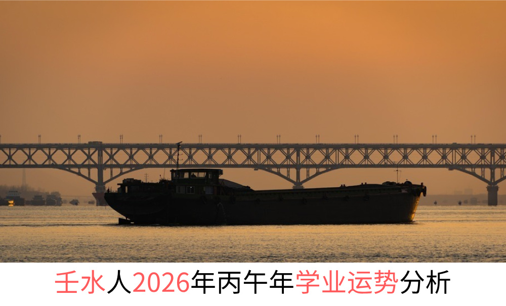 壬水人2026年丙午年学业运势分析