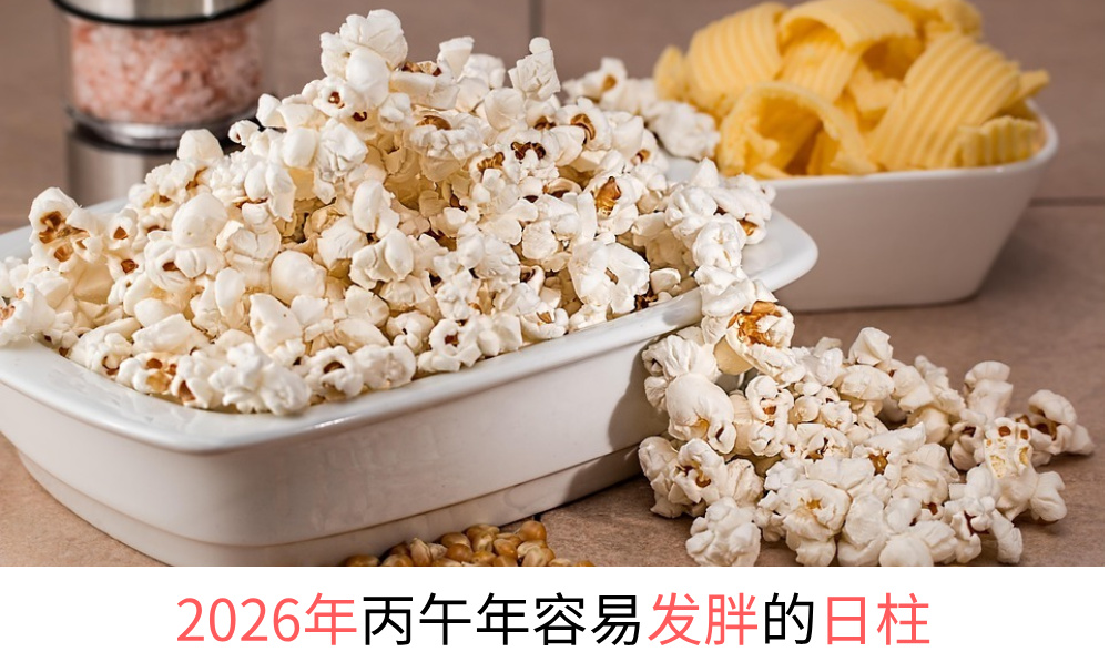 2026年丙午年容易发胖的日柱