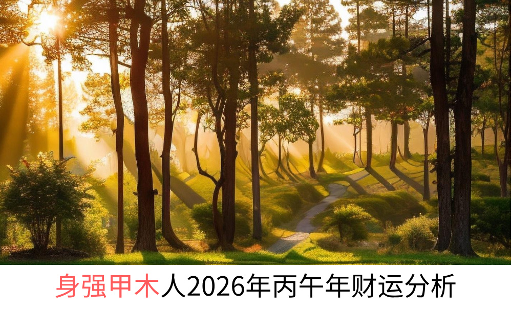 身强甲木人2026年丙午年财运分析