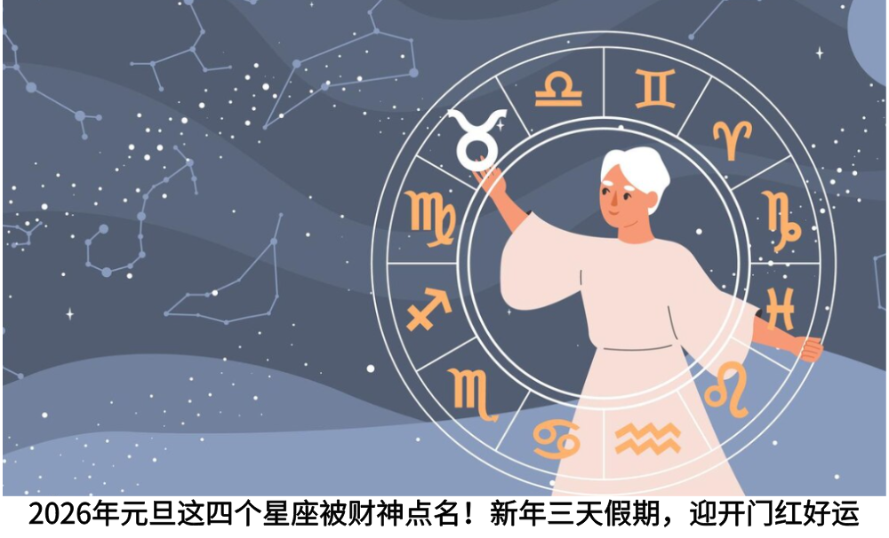 2026年元旦这四个星座被财神点名！新年三天假期，迎开门红好运