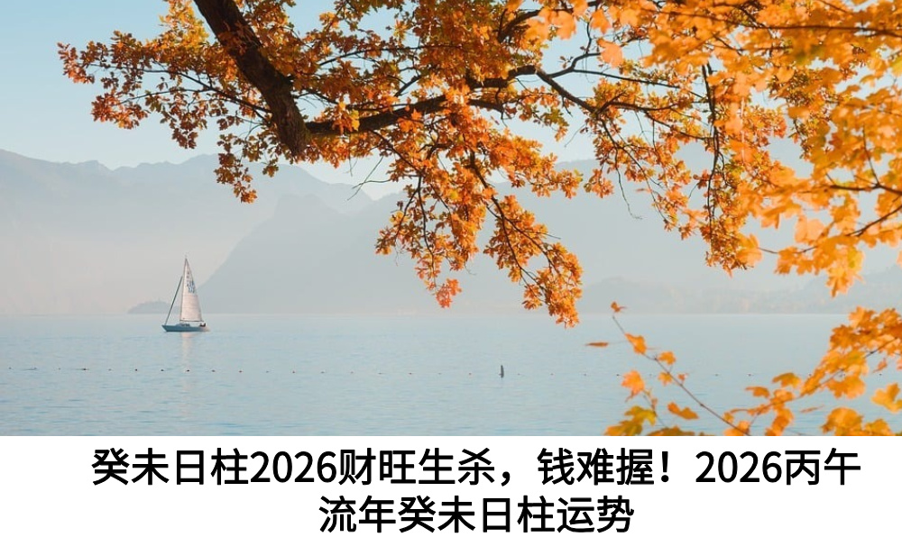 癸未日柱2026财旺生杀，钱难握！2026丙午流年癸未日柱运势