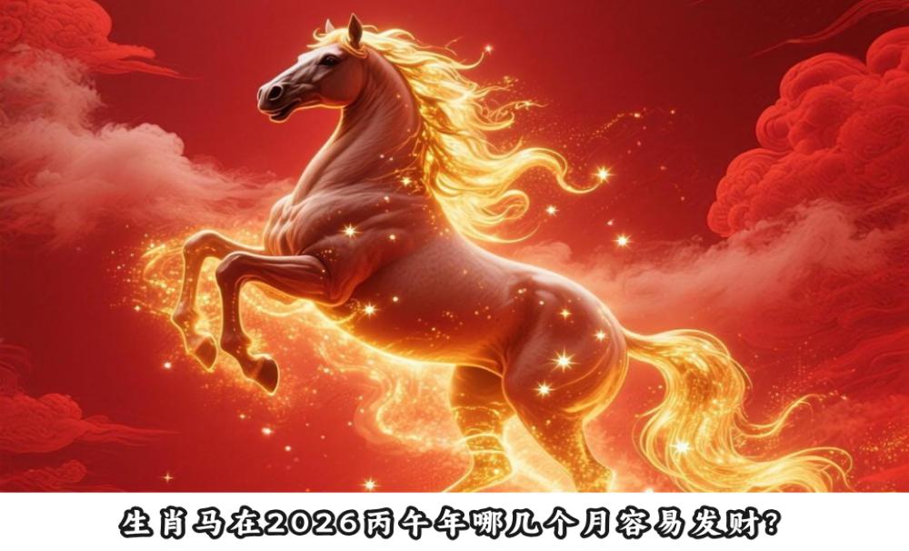 生肖马在2026丙午年哪几个月容易发财？