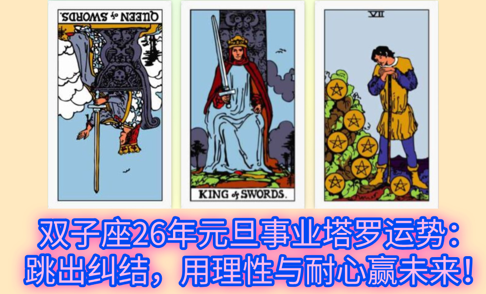 双子座26年元旦事业塔罗运势：跳出纠结，用理性与耐心赢未来！