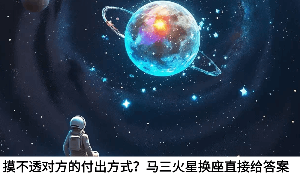 摸不透对方的付出方式？马三火星换座直接给答案