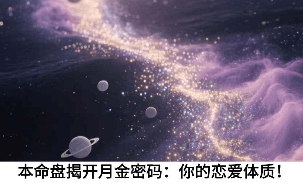 本命盘揭开月金密码：你的恋爱体质！
