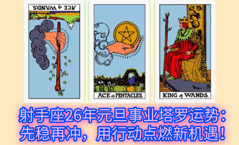 射手座26年元旦事业塔罗运势：先稳再冲，用行动点燃新机遇！