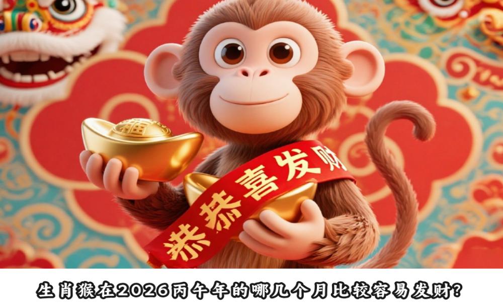 生肖猴在2026丙午年的哪几个月比较容易发财？