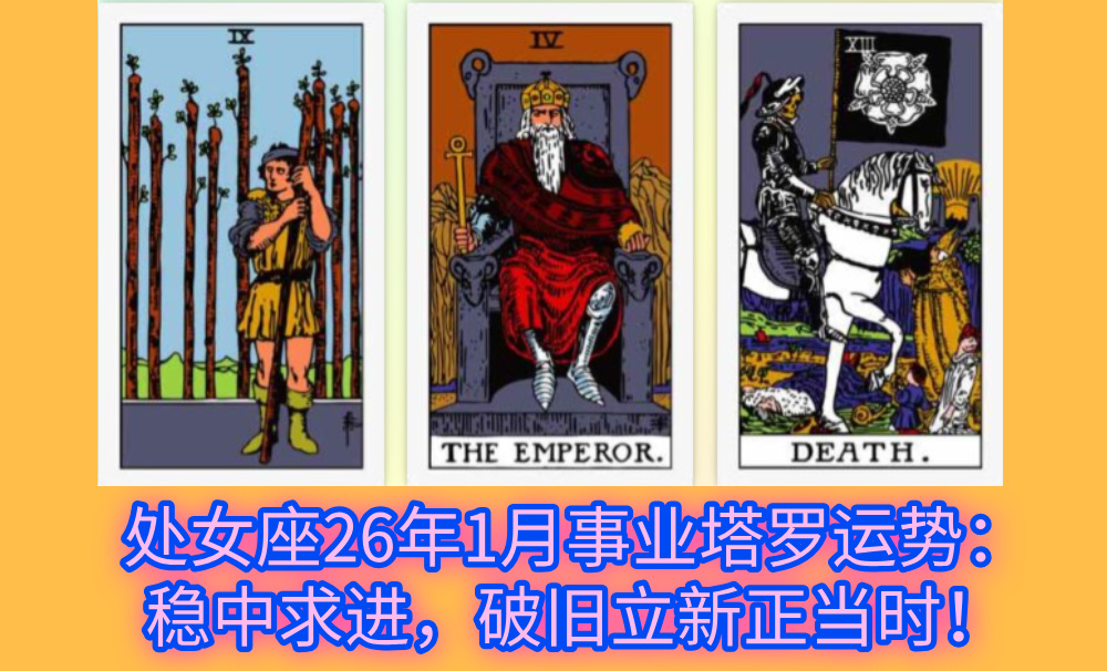 处女座26年1月事业塔罗运势：稳中求进，破旧立新正当时！