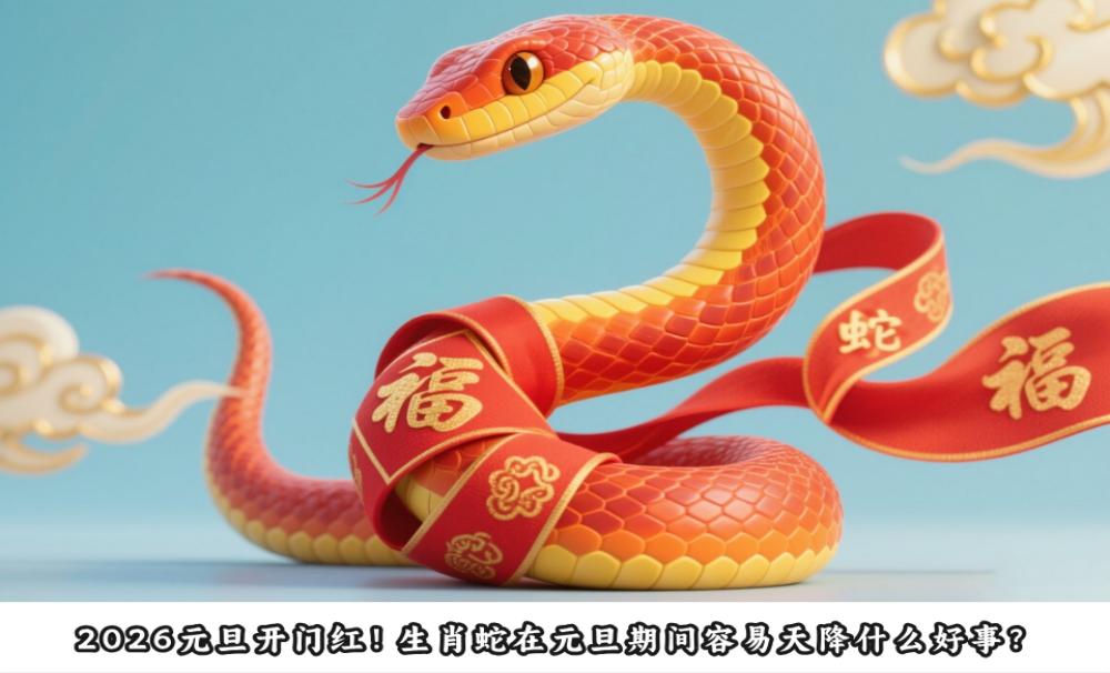 2026元旦开门红！生肖蛇在元旦期间容易天降什么好事？