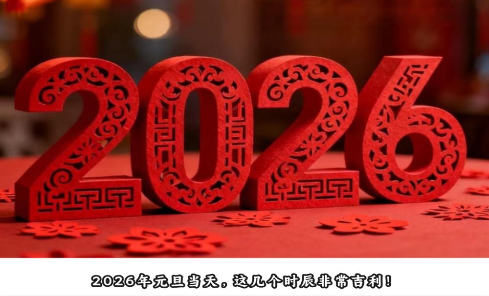 2026年元旦当天，这几个时辰非常吉利！