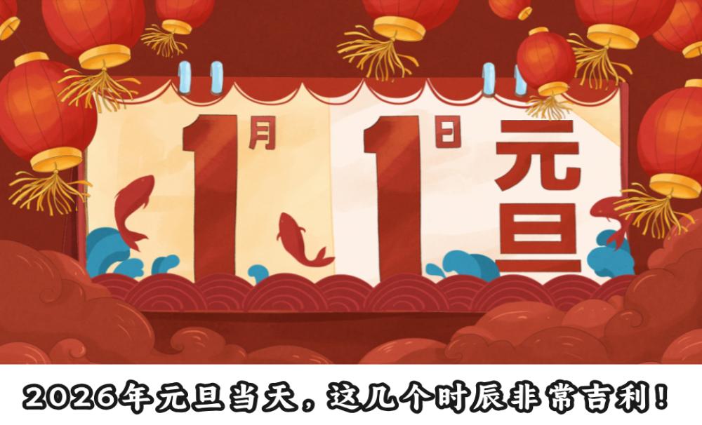 小心！2026年元旦当天，这几个时辰不吉！