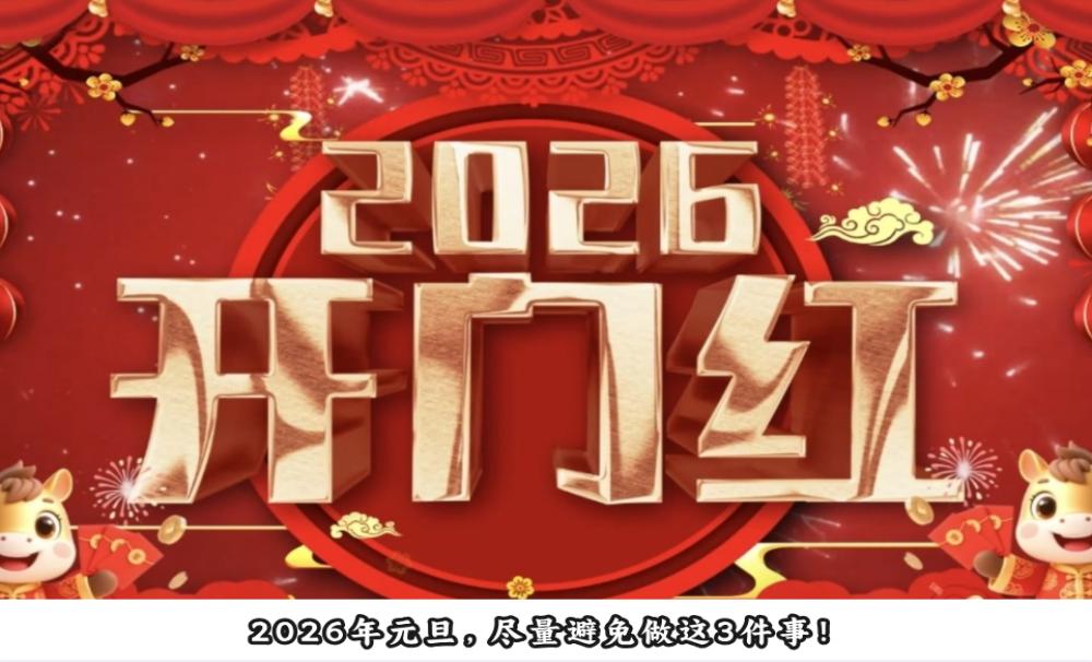 大家注意啦！2026年元旦，尽量避免做这3件事！