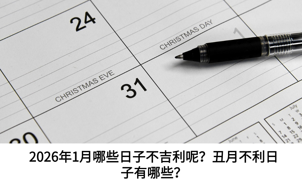 2026年1月哪些日子不吉利呢？丑月不利日子有哪些？