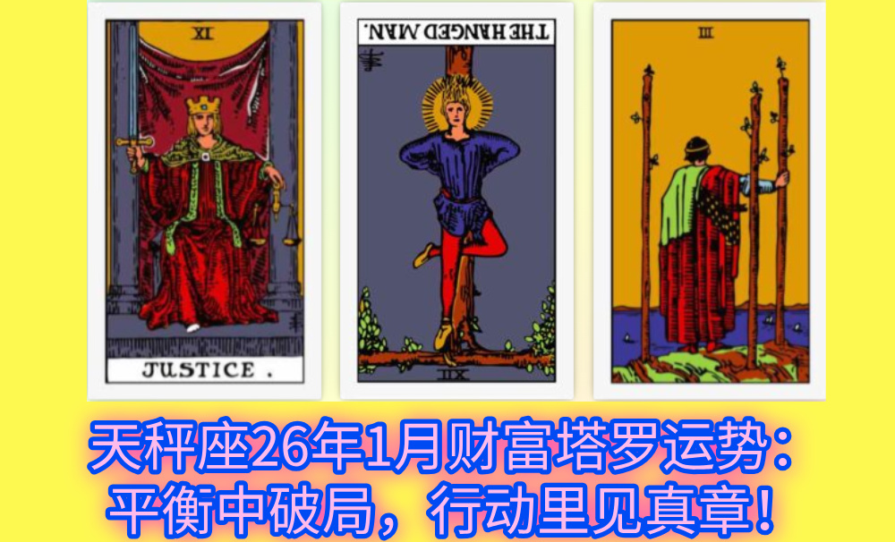 天秤座26年1月财富塔罗运势：平衡中破局，行动里见真章！